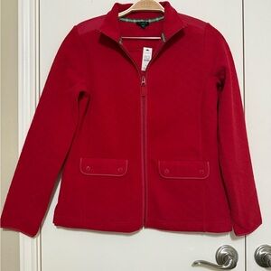 Talbots Red fleece Jacket